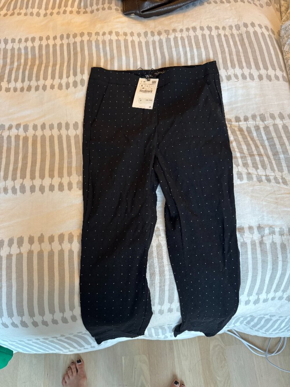 NWT Zara Dotted Pants, Size S